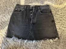 Black Denim Skirt