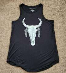 Black Desert Skull Tank Top, Women's XS