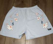 NIP BSR x  Blue Flower Loungewear Sweat Shorts Size Small