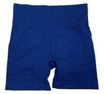 ZYIA Active women's medium blue biker athletic shorts workout gym lulu