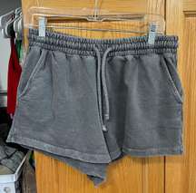 grey sweat shorts