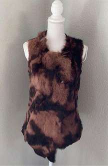 Elements by Vakko Rabbit Fur Vest