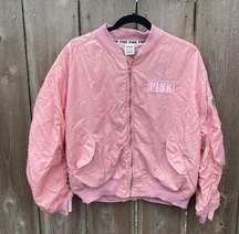 Victoria's Secret PINK pink bomber varsity jacket