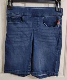 Dkny Stretch Denim Bermuda Shorts Size Small