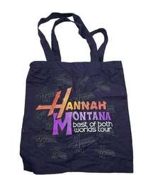 Hannah Montana Best Of Both Worlds Tour Tote Bag Miley Cyrus Reusable Lightweigh