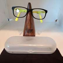 Nike Yellow & Black Prescription Glasses Frames, Case, & Cleaning Cloth