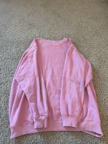 pink  crew neck