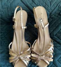 Kate Spade Shoes |  Strappy Open Toe And Heel Slip On High Heels, Size 7 1/2