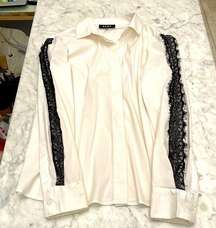 Woman’s Dkny white long sleeve shirt