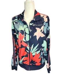 Champion Floral Patterned Track Jacket Women’s Size Medium