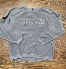 The College Of New Jersey Gray Crewneck