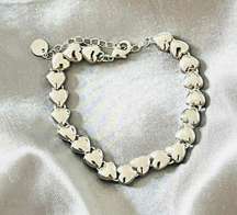 925 Polished Silver Sweetheart Love Bracelet