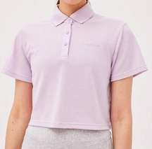 Outdoor Voices Birdie Cropped Polo Morning Glory Size 3X