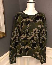 ⭐️HOST PICK Belle du Jour embellished camo sweater