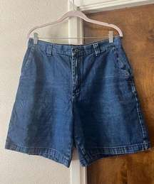 Riders By Lee Women's High Waist Denim Cut-Off Shorts Size 12M Blue Vintage