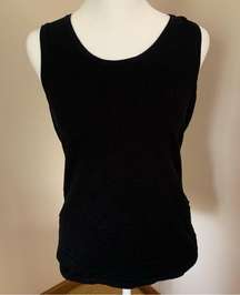 Jason Wu Black Tank Styled Top with Detailing at Hem Stretchy Size Small EUC