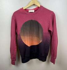 Corell Corell Sun and Moon Crewneck Sweatshirt Womens Size XS Sustainable Pink