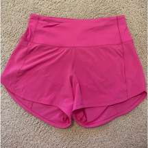 Lululemon Sonic Pink Speed Up 4’ inch