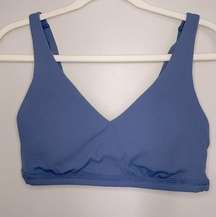 NWT offline by aerie ribbed plunge sports bra sz L