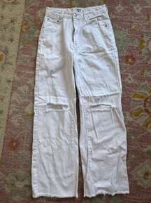 White Wide Leg Jeans