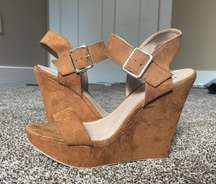 Brown Wedge Heels