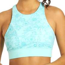 TYR Womens Boho Floral Amira Top Maximum Support - Teal - Size Small 4/6 - $50
