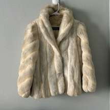 Vintage 1980’s Jordache Faux Fur Mob Wife Aesthetic Jacket