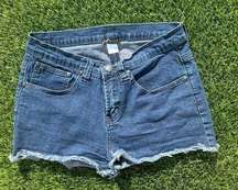 Venus dark wash cut off denim shorts