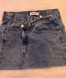 Crossover Waist denim Skirt *discontinued