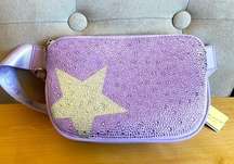 NWT Vintage Havana Lavendar Bedazzled Rhinestone Fanny Pack Hip bag NEW