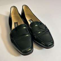 Bally  Green Patent Leather Loafers Size 5