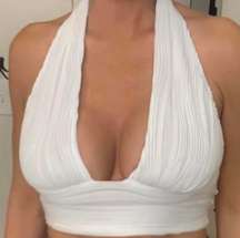 White Marilyn Monroe Halter Top