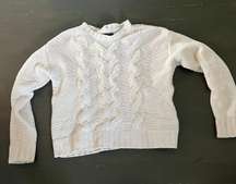 Outfitters White Chunky Knit Sweater