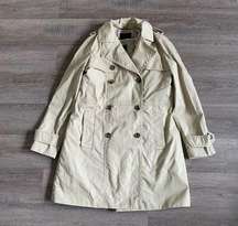 Banana Republic Trench pea coat size small Tan brown  rain jacket