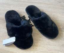 black slippers