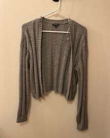 Gray Sweater Cardigan