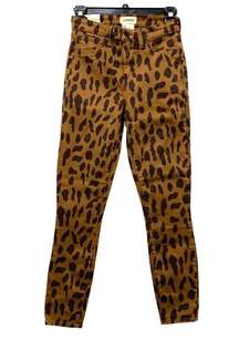 L’Agence Margot Leopard Crop Skinny Jeans, Size 25, NWT