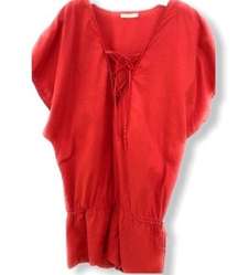 INDAH Shorts Romper Red