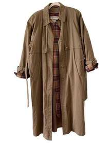 Mulberry Street Tan Trench Coat Size 10