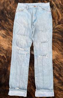 Hand Distressed  Jeans
