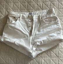 White Denim Shorts