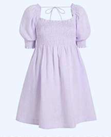 Home Athena Nap Dress Lilac Stripe Size Small
NWT