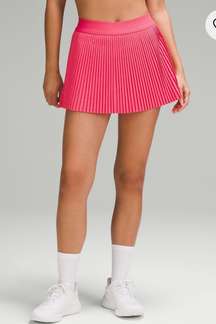 Varsity Pleated High Rise Tennis Skirt