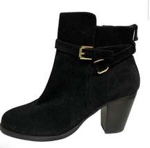 POLO RALPH LAUREN BLACK Suede ankle boots Size 8.5 B34