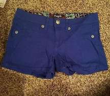 Fragile Jeans Royal Blue Shorts Size 1