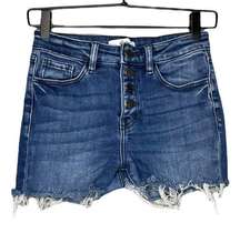 Kancan High Rise Button Fly Cut Off Shorts Women’s Size 27