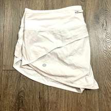 White Lululemon Speed Up Shorts 2.5