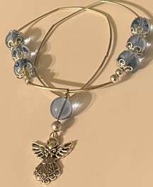 Angel Glass Beads Charm Necklace