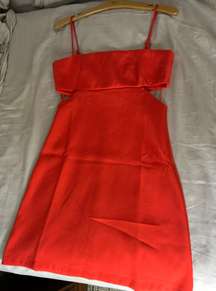 Red Cut Out Dress