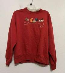 Vintage hallmark cats kitty playing sweatshirt 2x